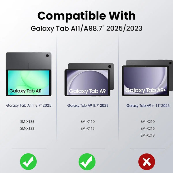 Keyboard Case for Samsung Galaxy Tab A11 / A9 8.7-inch Cover - 2