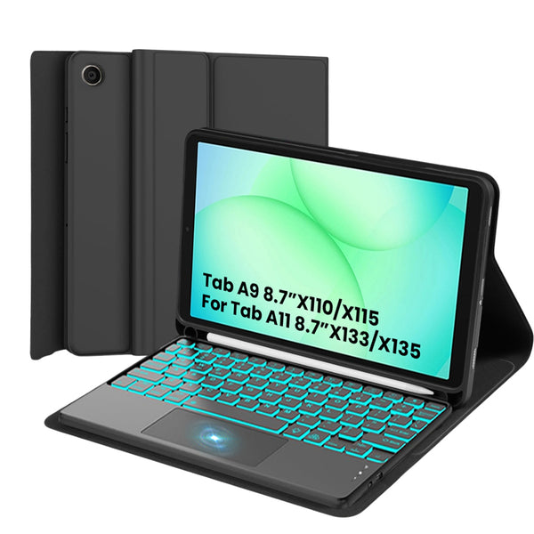 Keyboard Case for Samsung Galaxy Tab A11 / A9 8.7-inch Cover - 1