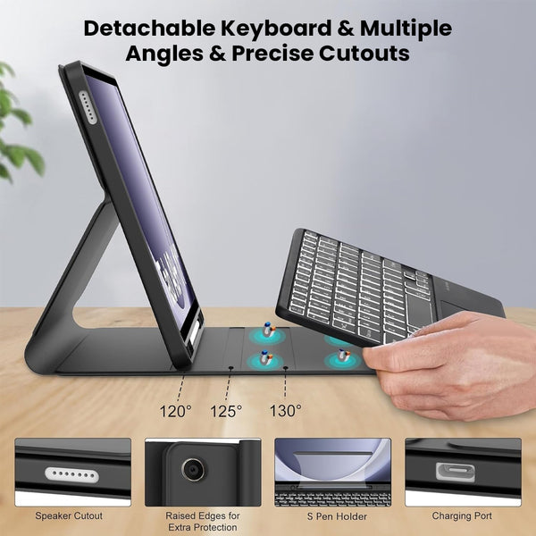 Keyboard Case for Samsung Galaxy Tab A11 / A9 8.7-inch Cover - 4