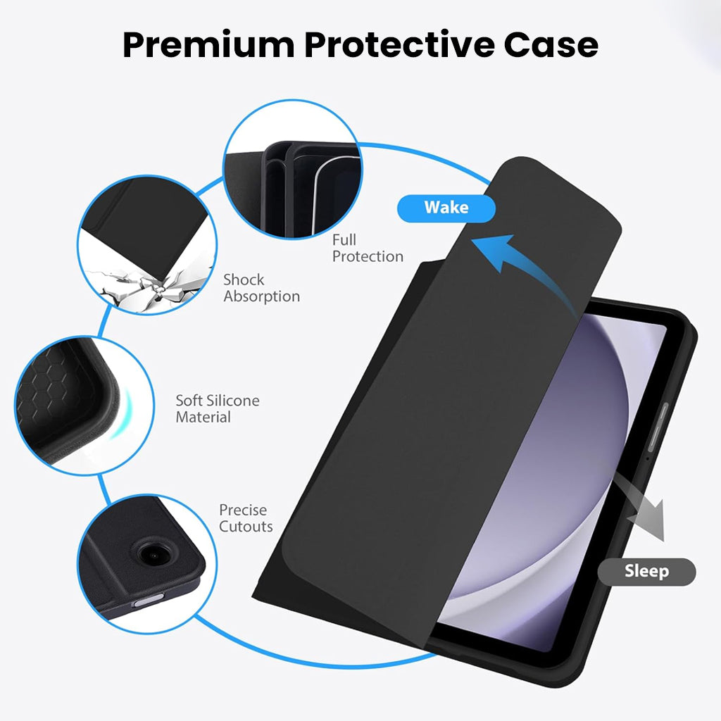 Keyboard Case for Samsung Galaxy Tab A11 / A9 8.7-inch Cover