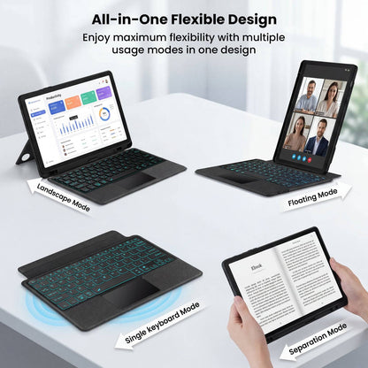 Smart Keyboard Case for Samsung Galaxy Tab A9+ / A11+ Plus 11-inch