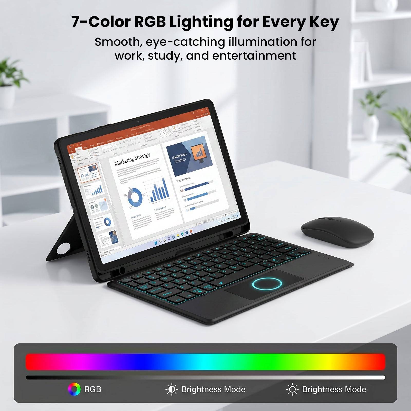 Smart Keyboard Case for Samsung Galaxy Tab A9+ / A11+ Plus 11-inch