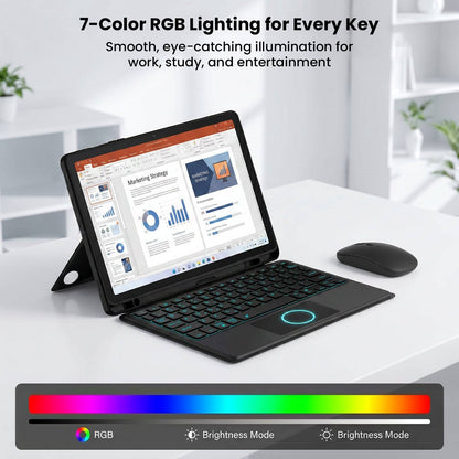 Smart Keyboard Case for Samsung Galaxy Tab A9+ / A11+ Plus 11-inch