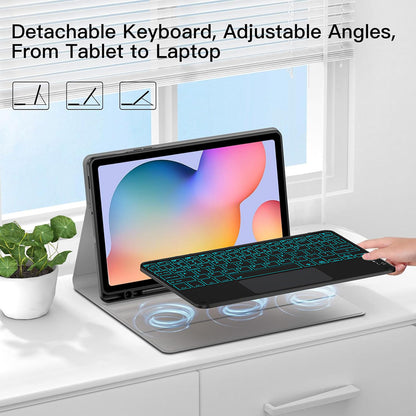 Keyboard Case for Samsung Galaxy Tab A9 Plus multi angle