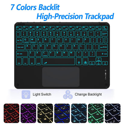 Keyboard Case for Samsung Galaxy Tab A9 Plus 7 color backlit
