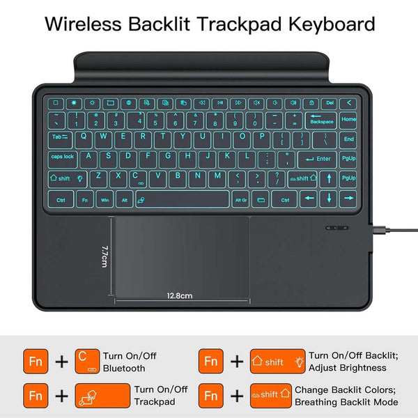 Keyboard Case for Samsung Galaxy Tab S10, S9, S8 Ultra 14.6 inch Cover - 4
