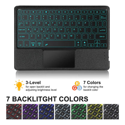 Keyboard Case for Samsung Galaxy Tab S9 FE 10.9 inch S9 11 7 color backlit