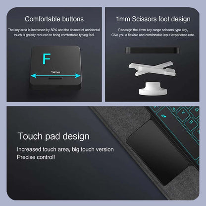 Keyboard Case for Samsung Galaxy Tab S9 FE 10.9 inch S9 11 touchpad