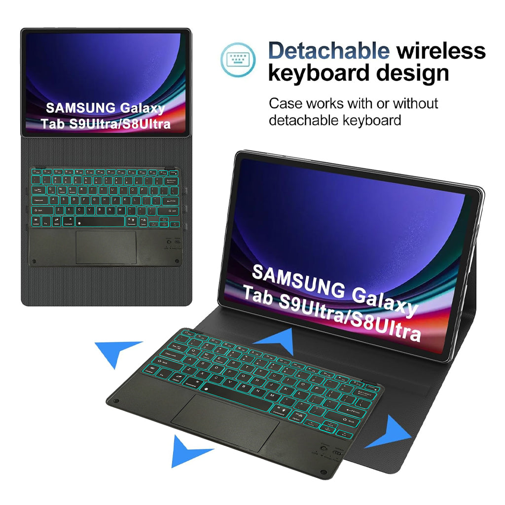 X900T Keyboard Case for Samsung Galaxy Tab for Samsung S9 Ultra & S8 Ultra 14.6"