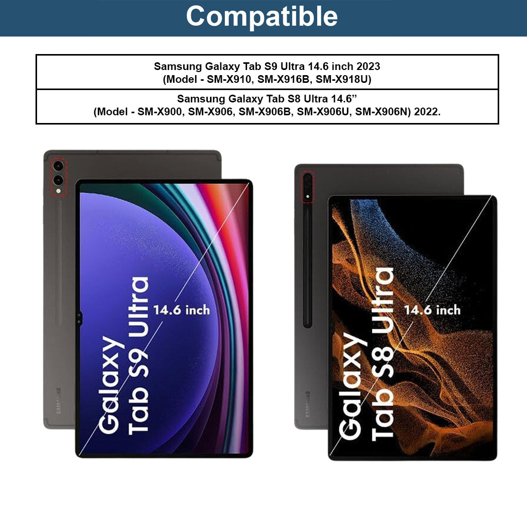 X900T Keyboard Case for Samsung Galaxy Tab for Samsung S9 Ultra & S8 Ultra 14.6"