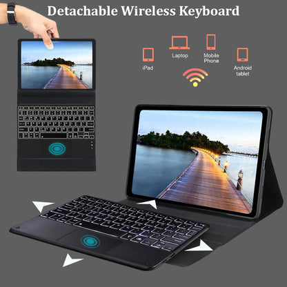 Wireless detachable PST-M611T Keyboard Case for Xiaomi Pad 6/6 Pro 11 inch 2023, compatible with iPad, laptops, and Android tablets.