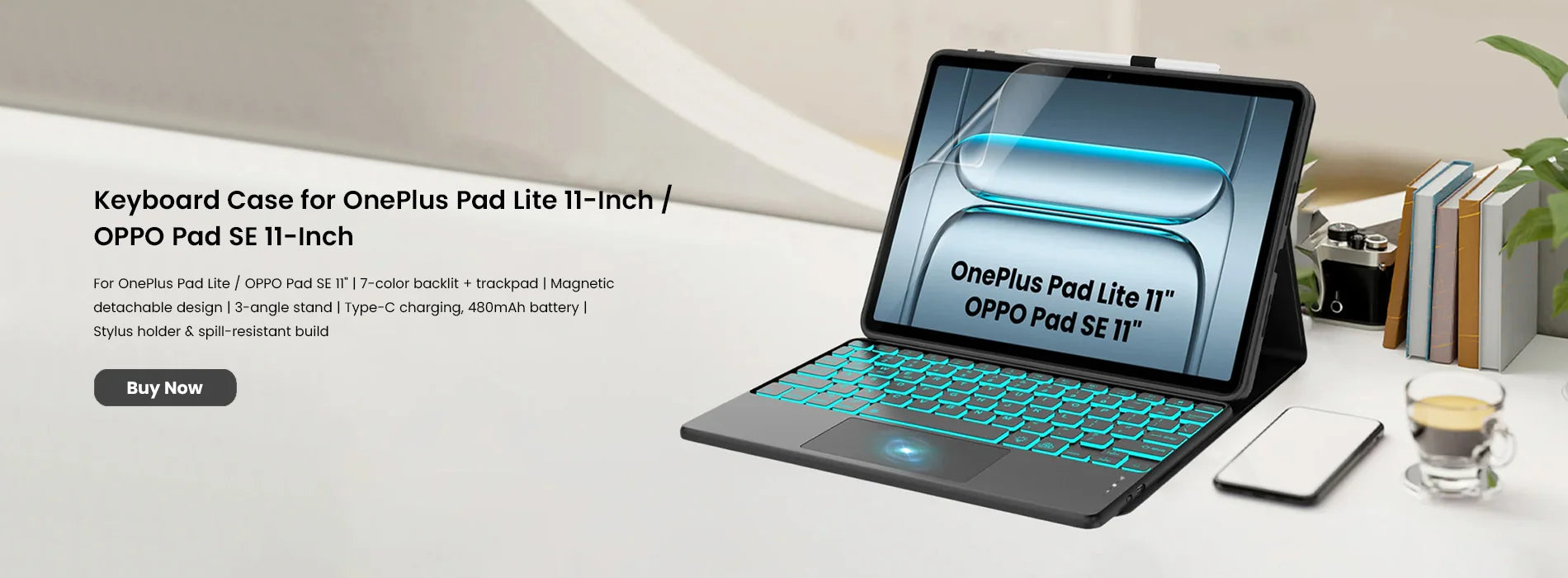 Keyboard case for oneplus pad lite 11 inch oppo pad se 11 inch