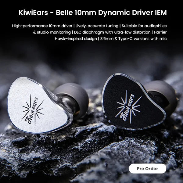 KiwiEars - Belle 10mm Dynamic Driver IEM