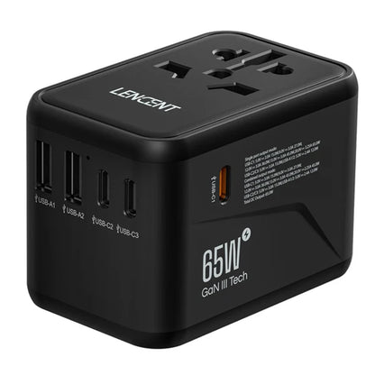 LENCENT GaN III 65W Universal Travel Adapter