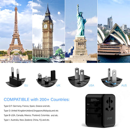 LENCENT GaN III 65W Universal Travel Adapter
