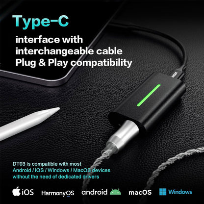 LETSHUOER DT03 Portable Dac / Amp Type-C InterFace
