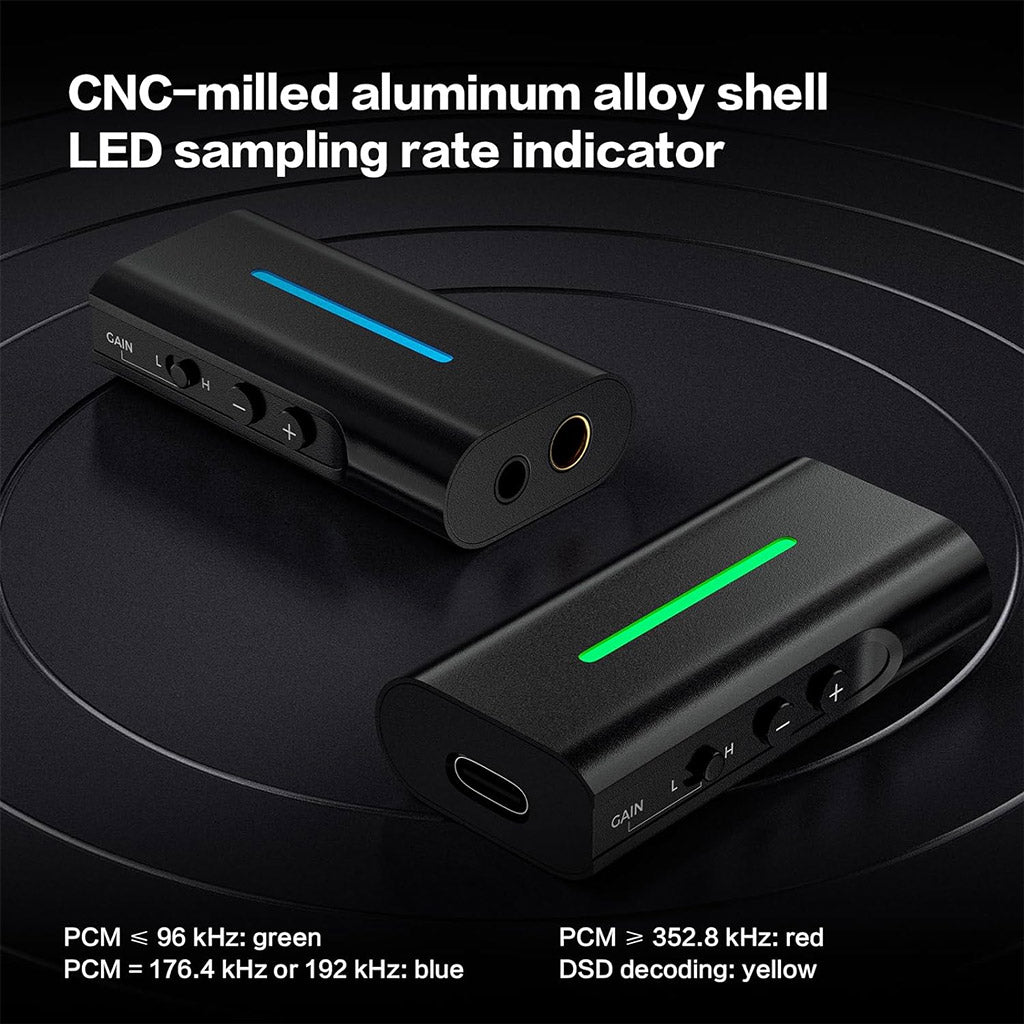 LETSHUOER DT03 Portable Dac / Amp CNC Milled Aluminum Alloy Shell