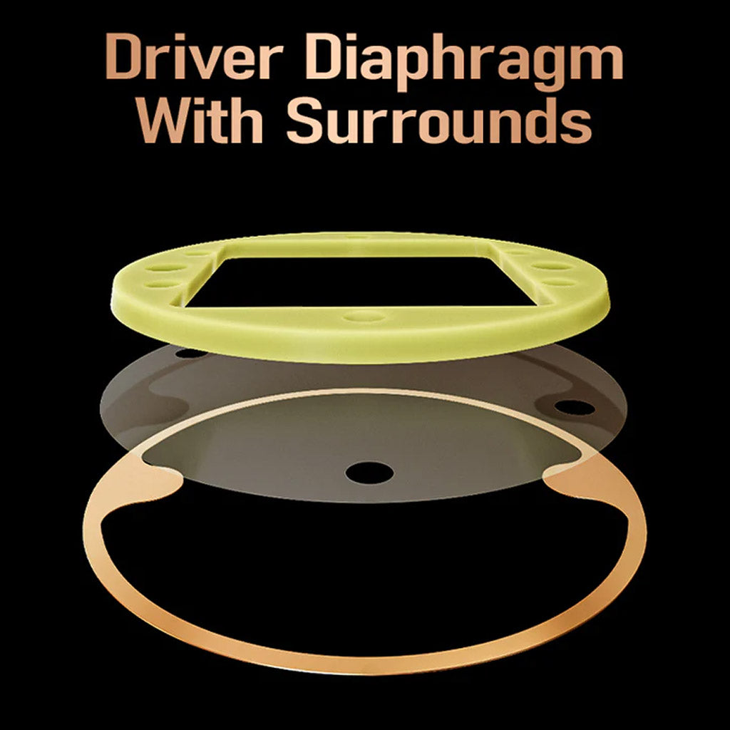 LETSHUOER S08 PLANER Driver Diaphragm IEM BLACK
