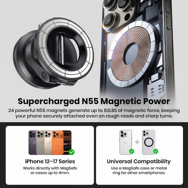 LISEN- 360° TRI-AXIS MagSafe Phone Holder Rotatable & Foldable - 9