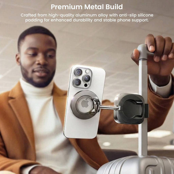 LISEN Magnetic Clamp Phone Stand 360° Rotatable Desk Mobile Holder - 3