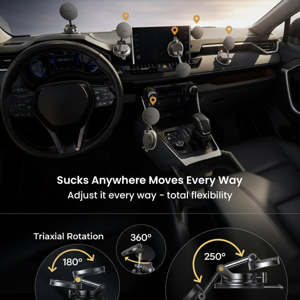 LISEN- Qi2.2 25W MagSafe Phone Holder with 54W Car Charger Adapter - 3