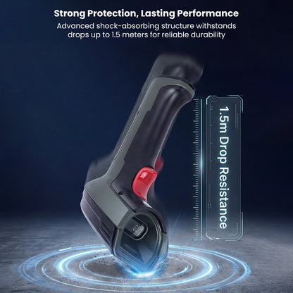 Luckydoor- DS370DT Cordless 2D Barcode Scanner with Digital Display