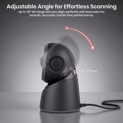 Luckydoor- 2D & 1D USB Wired Qr Code Reader Omnidirectional Barcode Scanner