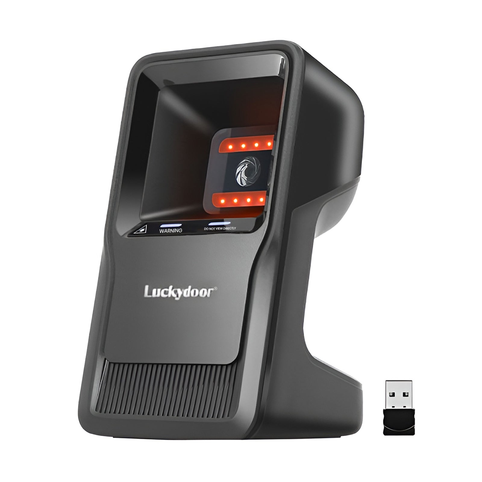 Luckydoor- 2D & 1D USB Wireless Small Square Omnidirectional Barcode Scanner