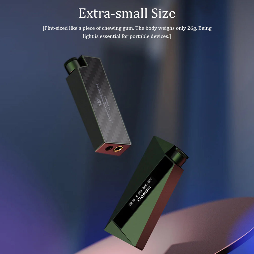 Luxury Precision W2 Ultra Portable USB DAC Amp Portable Size