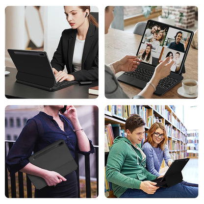 M11P S9+ Keyboard Case for Samsung Galaxy Tab S9 FE Plus 12.4 inch/ S9 Plus multipurpose