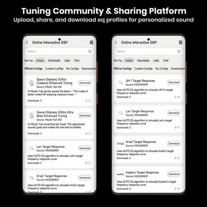 Mobile app interface for sound profile and target response customization