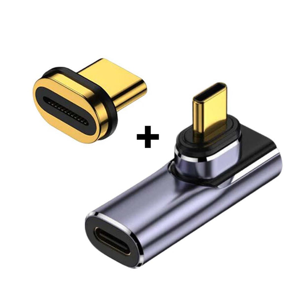 TECPHILE - 100W Type C Female to Type C Male Magnetic Adapter - 19