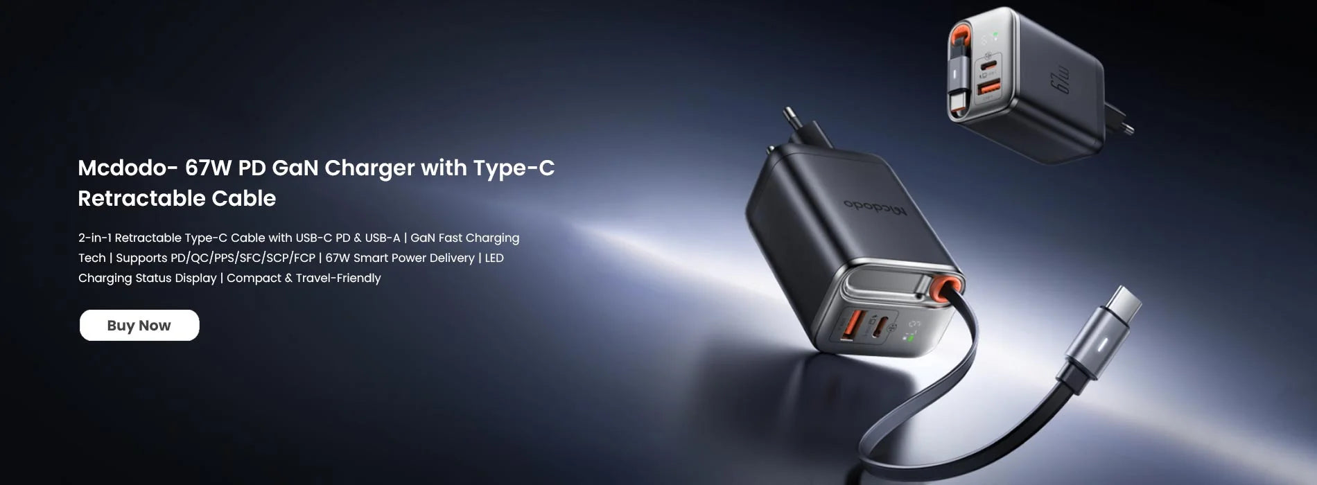 Mcdodo- 67W PD GaN Charger