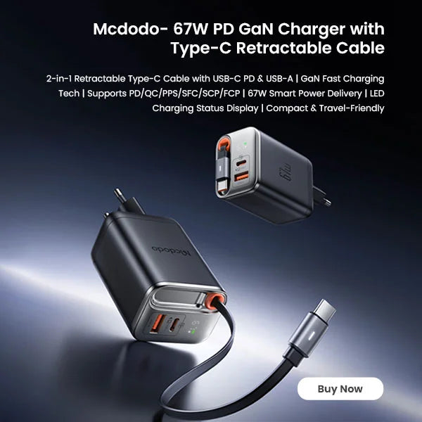 Mcdodo- 67W PD GaN Charger