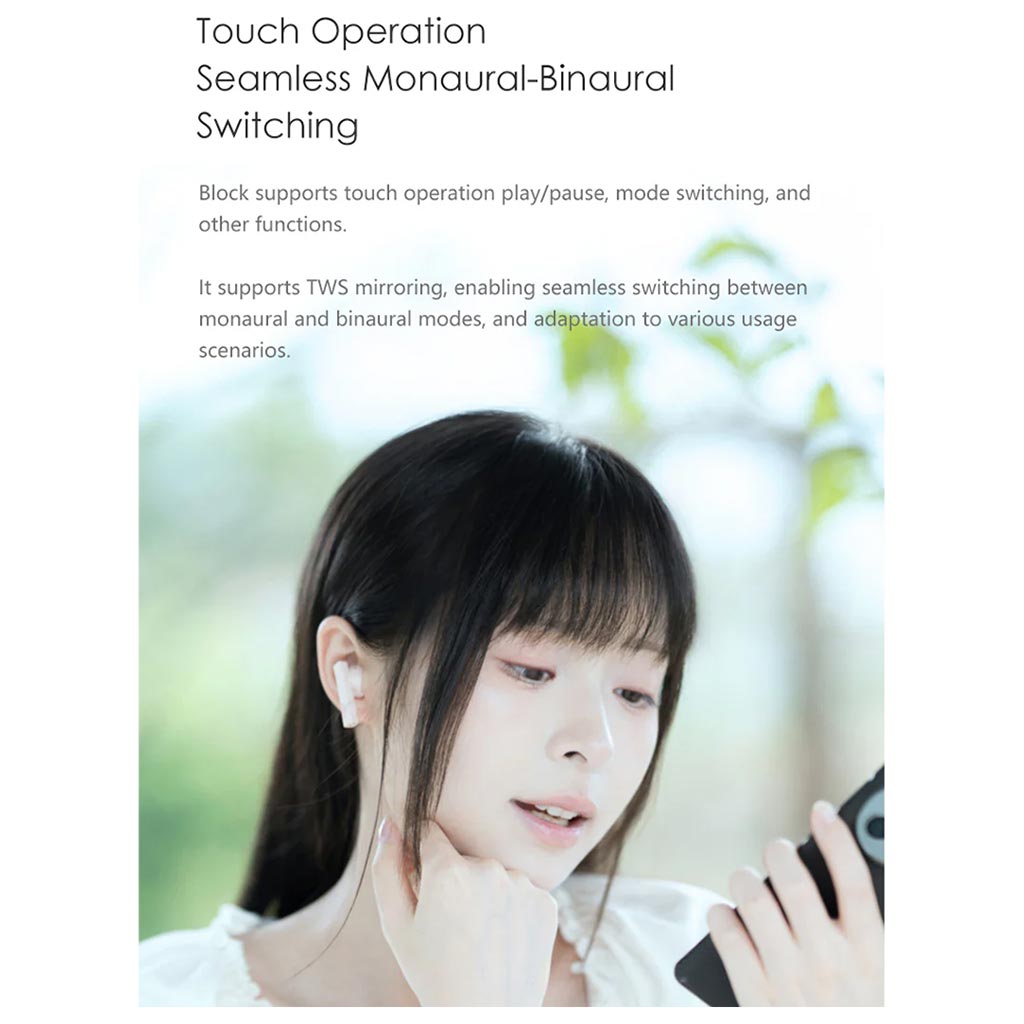 MoonDrop Block TWS Earbuds Touch Operation