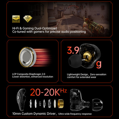 ND LEO gaming in-ear monitor with high-fidelity audio