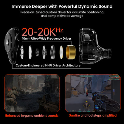 ND LEO in-ear monitor with custom dynamic driver for immersive sound
