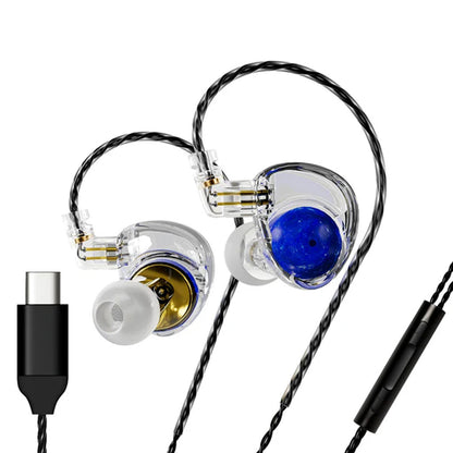 ND Planet Audiophile Grade IEM Clear with mic Type-C