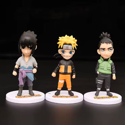 Anime Action Figures Naruto Chibi Figurines Set of 6 - 11.5cm Approx.
