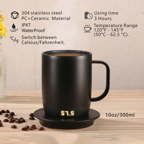 NiLKO – N2 300ml Temperature Control Smart Coffee Mug with LED Display - 0