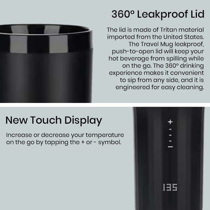 NiLKO N1 Pro 355ml Temperature Control Smart Travel Mug with LED Display