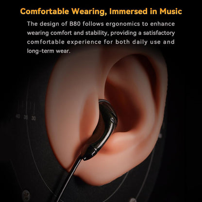 NiceHCK B80 Flathead Wired Earphone is Comfortable to Wear 