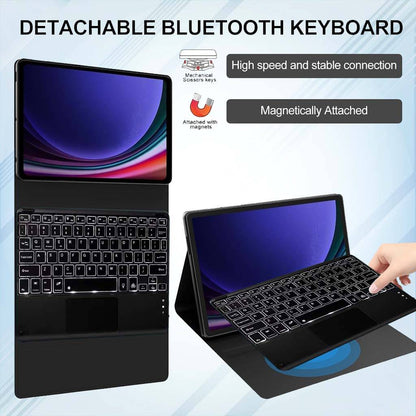 OP121 Keyboard Case for OnePlus Pad 2/Pad Pro/Oppo Pad 3 Pro 12.1” with detachable Bluetooth keyboard, trackpad, and magnetic attachment.