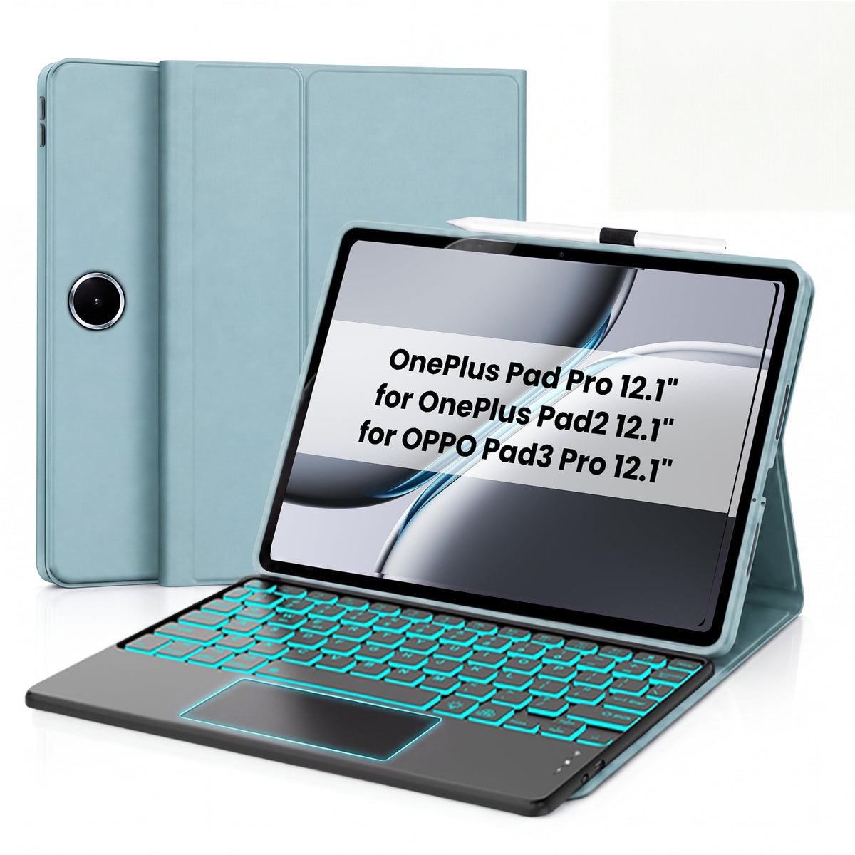 OP121 Keyboard Case for OnePlus Pad 2/ Pad Pro/Oppo Pad 3 Pro 12.1-inch
