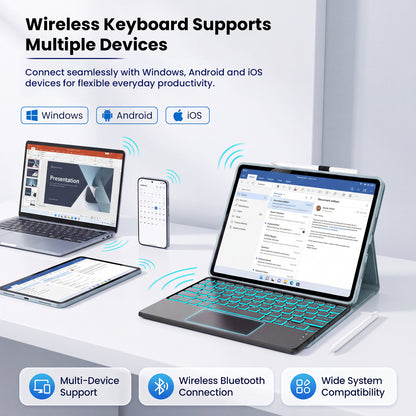 OP121 Keyboard Case for OnePlus Pad 2/ Pad Pro/Oppo Pad 3 Pro 12.1-inch