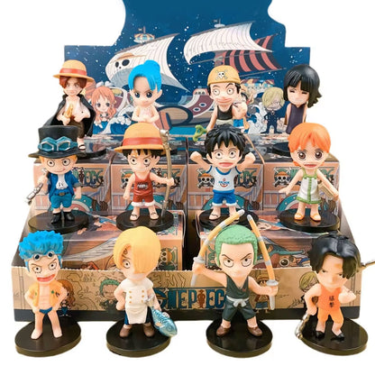 One Piece Set of 12 Figurines Anime Action Figures