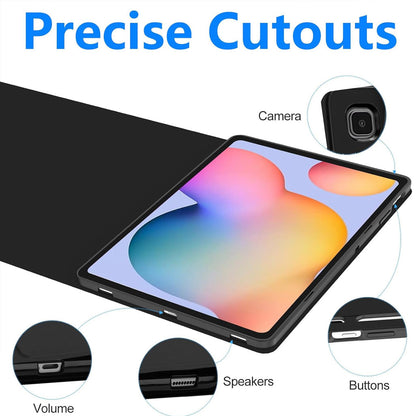 P610T Keyboard Case for Samsung Galaxy Tab S6 Lite 10.4" 2024 Cutouts 