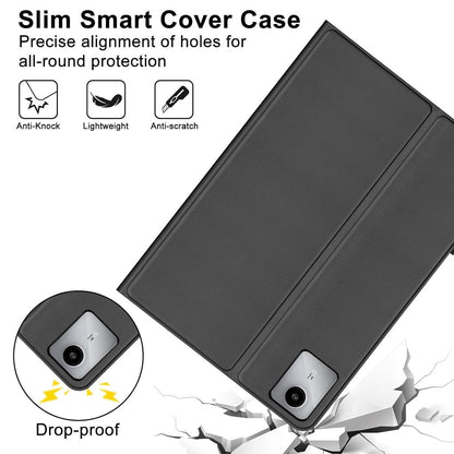 Drop-proof and anti-scratch smart cover case with precise cutouts for Lenovo Tab M11 and Moto Pad 60 Neo, offering full protection.