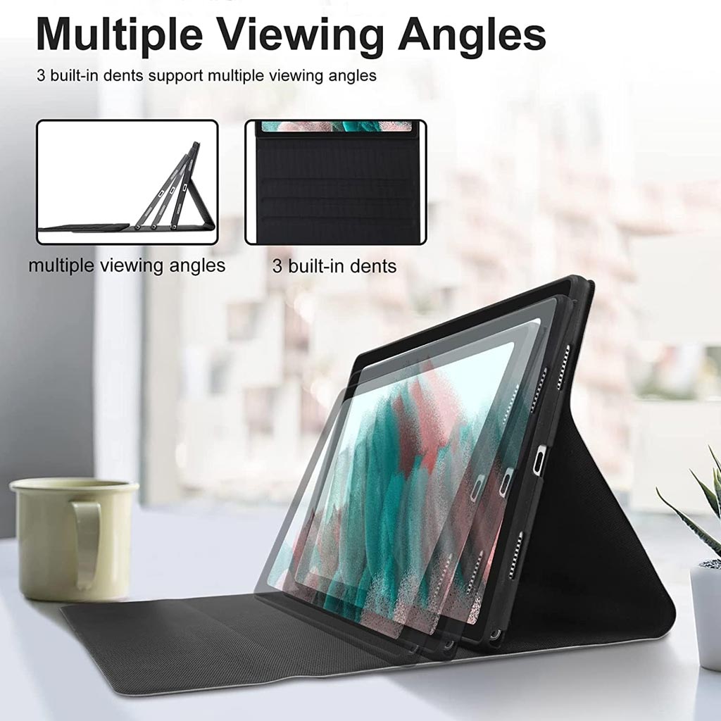 Keyboard Case for Lenovo Tab M11 with 3 built-in viewing angles, adjustable stand, and folio cover for Moto Pad 60 Neo and Tab K11 Gen 2.