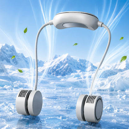 TECPHILE – DQ207Pro Portable Neck Fan with Cooling Mode Hands-Free Bladeless Fan